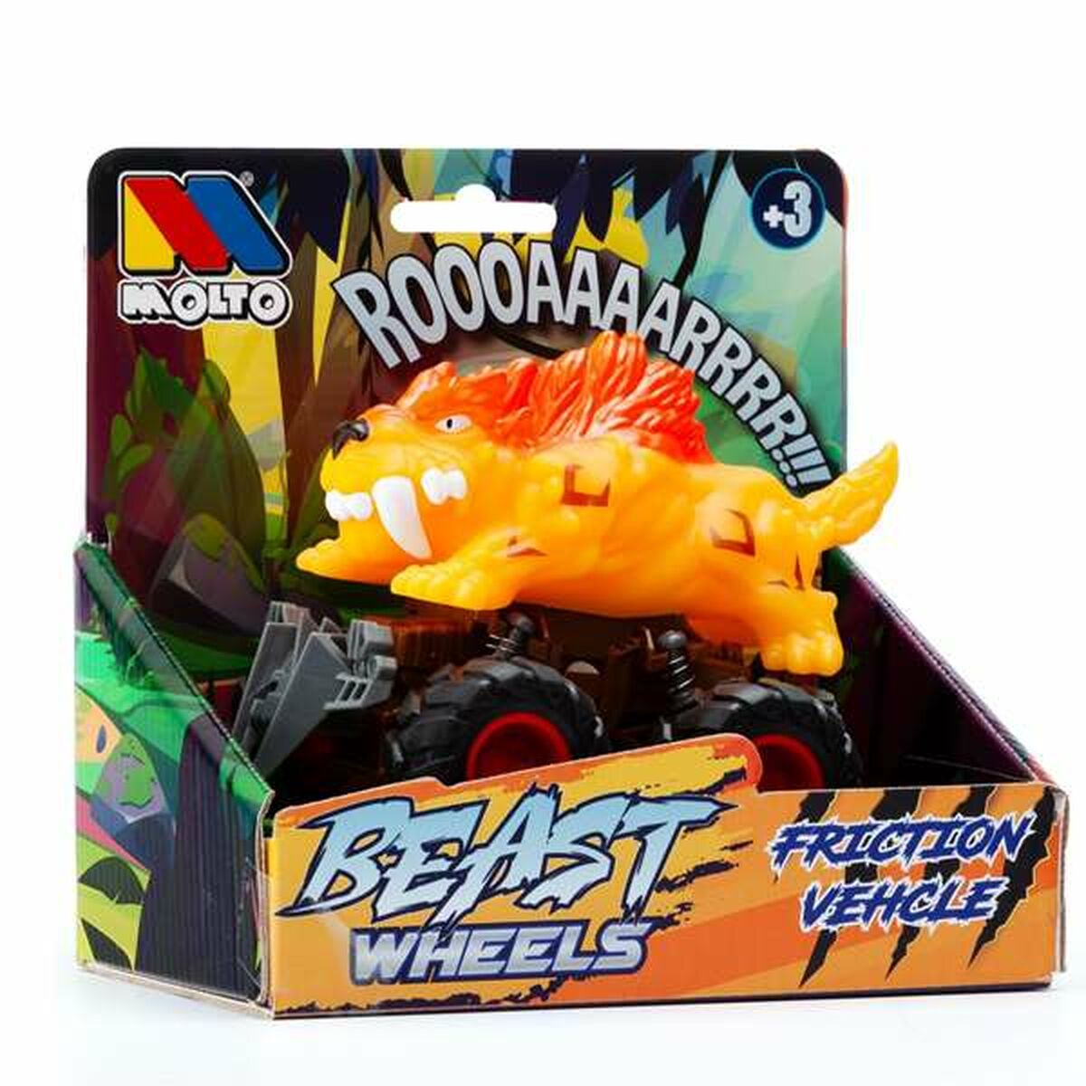 Auto mit Schwungrad-Antrieb Moltó Beast Wheels Bunt